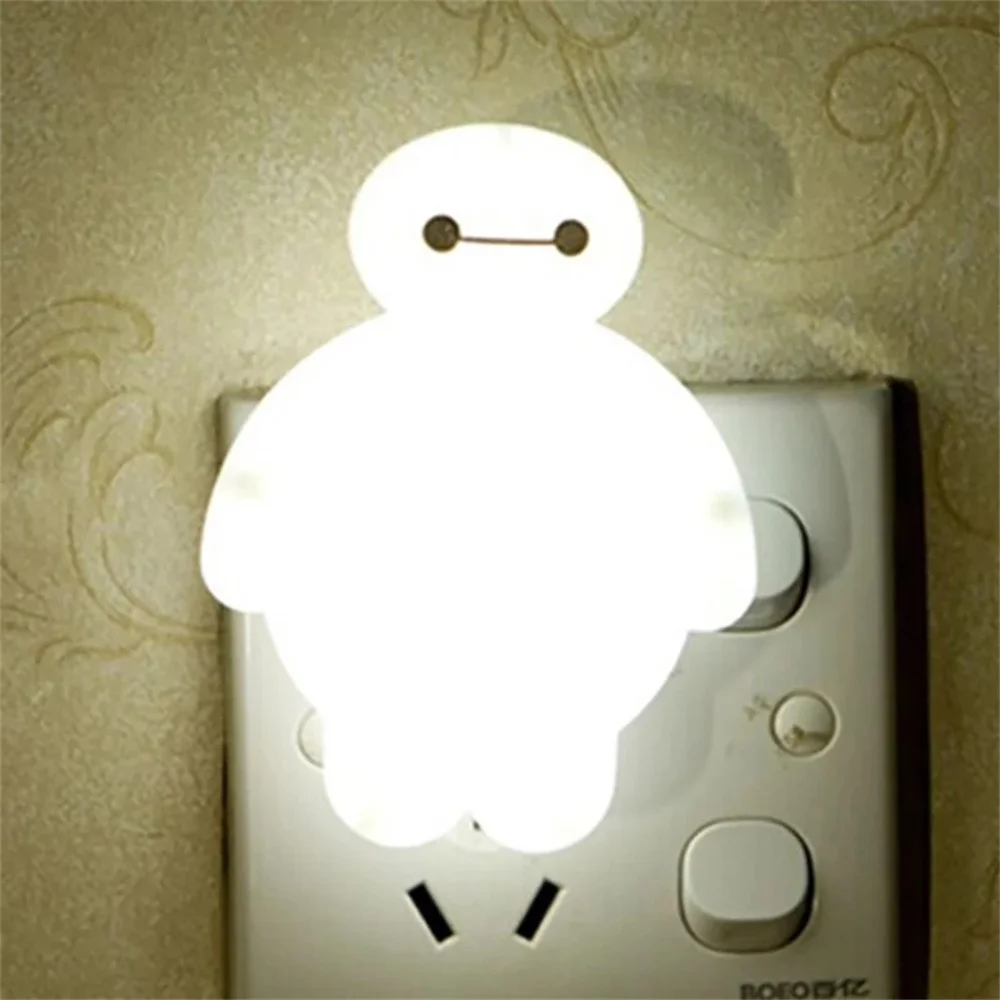 LED Night Lamp Baymax Big Lights Baby Bedroom Light Bedside Decor Kids Christmas Gift Valentine's Day AC110V 220V | Лампы и