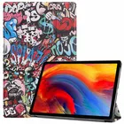 Цветной тисненый чехол для Lenovo Xiaoxin Pad плюс 2021 ТБ-J607F J607 тонкий раскладной стенд Смарт PU кожаный чехол