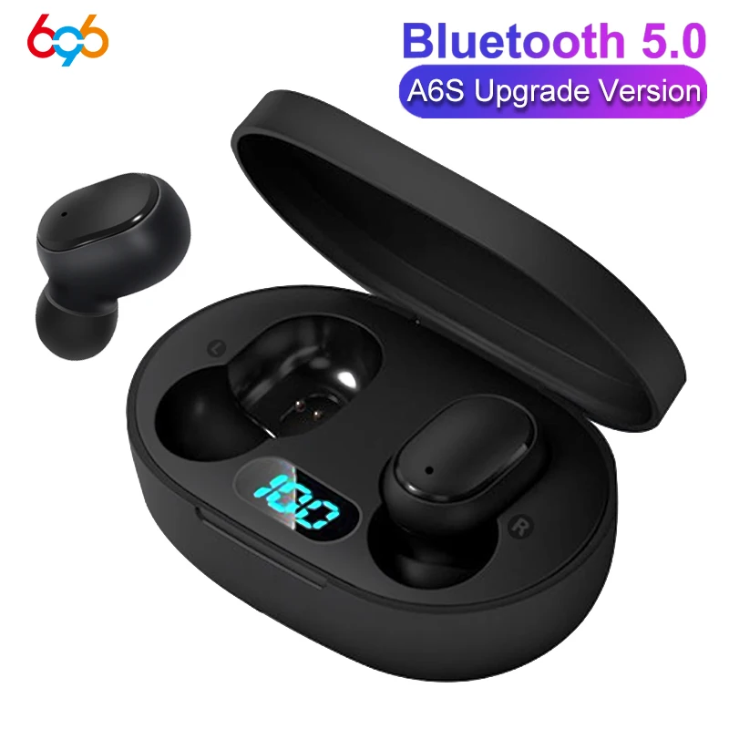 696 A6L TWS Bluetooth наушники BT5.0 светодиодный дисплей для Redmi Airdots кнопка управления