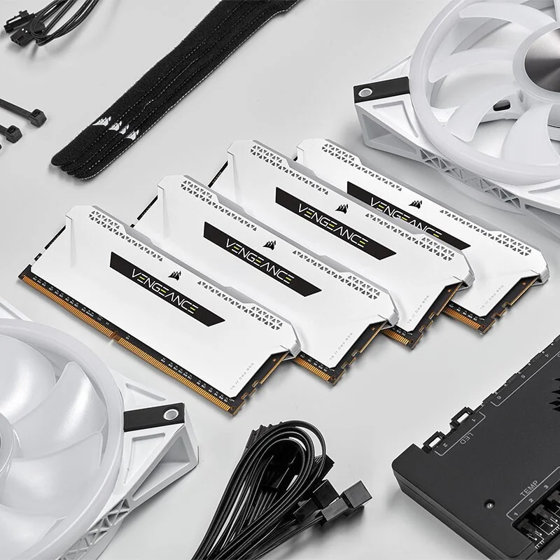 CORSAIR Vengeance RAM Memoria RGB PRO SL DDR4 PC4 8GB 16GB 3200MHz 3600MHz DIMM Desktop Memory-белый модуль двухканальный |