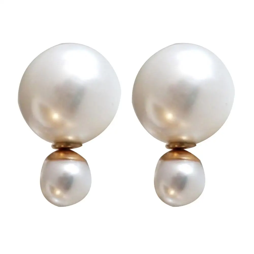 Элегантные женские серьги гвоздики с искусственным жемчугом свадебные