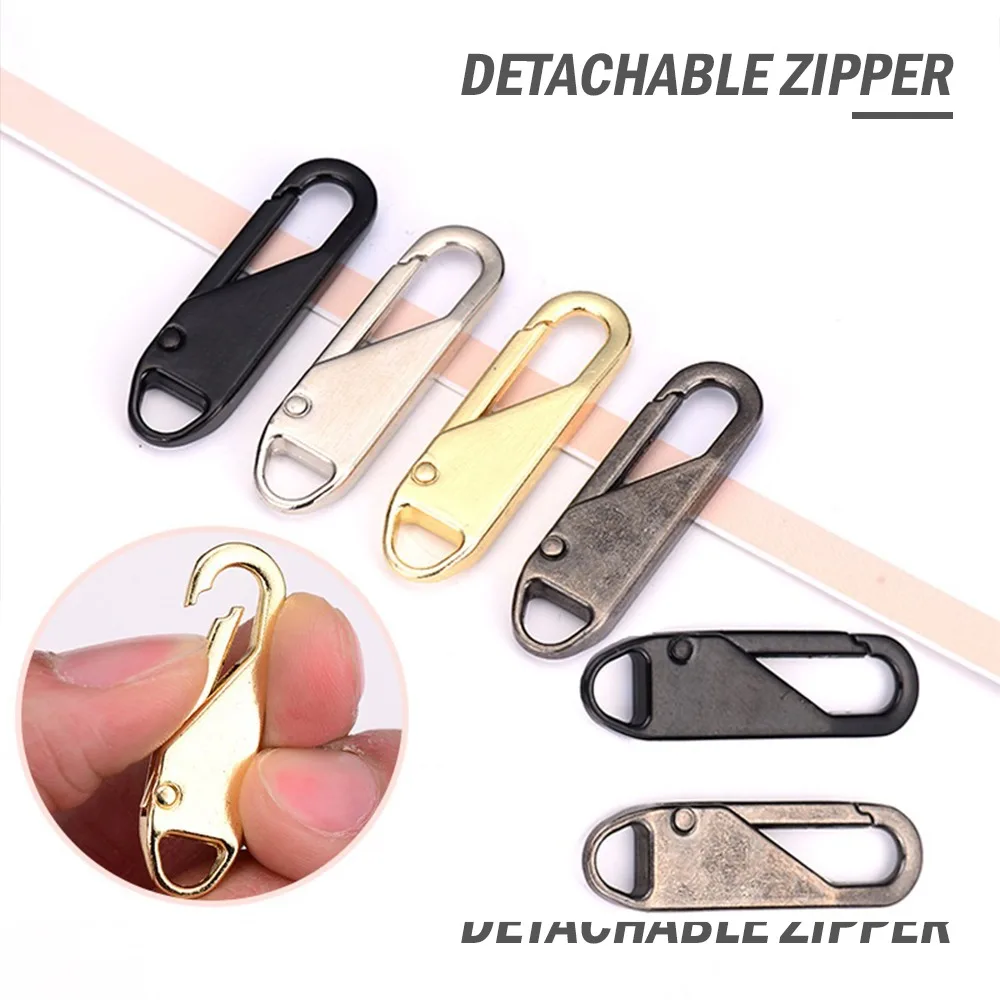 

2pcs Fashion Metal Zipper head Zipper lightning Repair Kits Zipper Pull for Zipper Slider DIY Sewing Craft sewing Kits Metal Zip