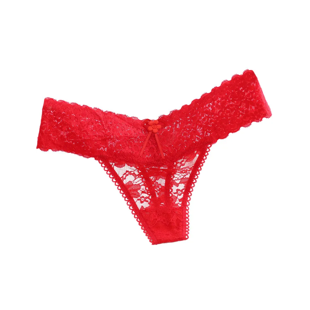 

One Piece Breathable Female Women Lace Panties Underwear Transparent Plus Size Soft Lingerie Girls Body Fashion Briefs #3