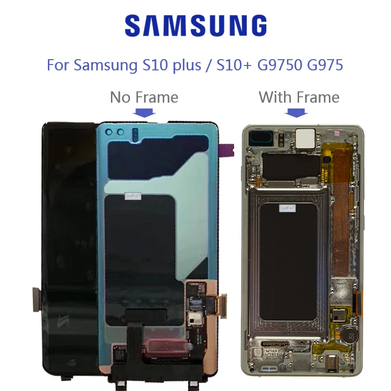 Для Samsung Galaxy S10 Plus SM-G9730 G973F G973U G973N ЖК-дисплей сенсорный экран дигитайзер сборка