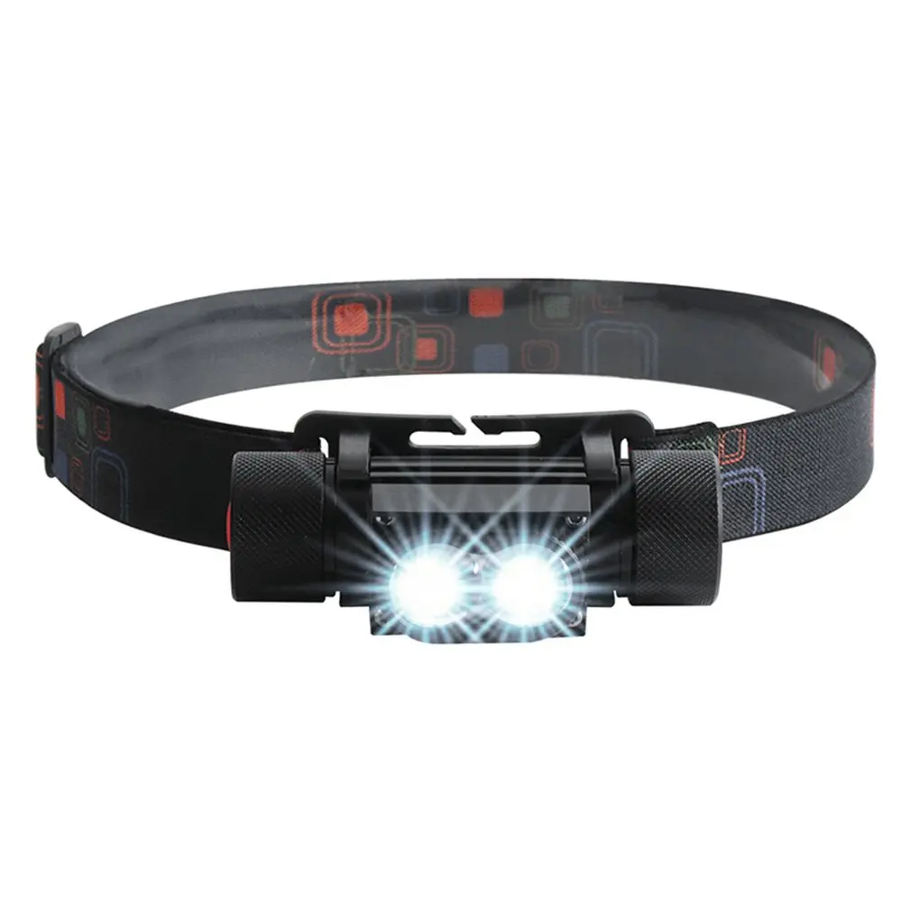 

XP-G Q5 built-in 18650 battery 2 light mode with magnet Waterproof headlight head lamp flashlight LED head lamp COB work light