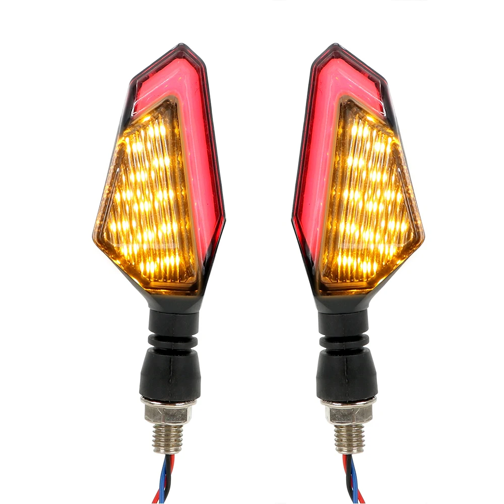 YOSOLO 2 шт./компл. мотоцикл светодиодный указатели поворота DC 12V спереди и сзади
