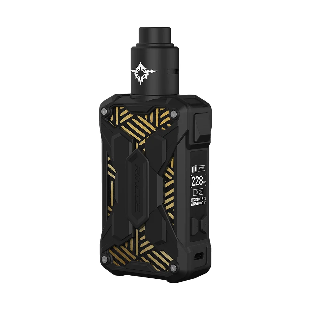 Оригинальный комплект Rincoe Mechman Lite TC мод 228 Вт и испаритель Metis RDA 0 002 с вспышкой