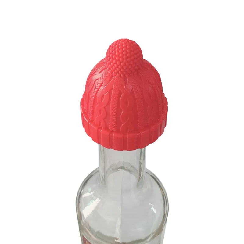 

Reusable Wine Cover Bottle Cap Silicone Stopper Beverage For Home Bar Stopper Cover Barware DTT88