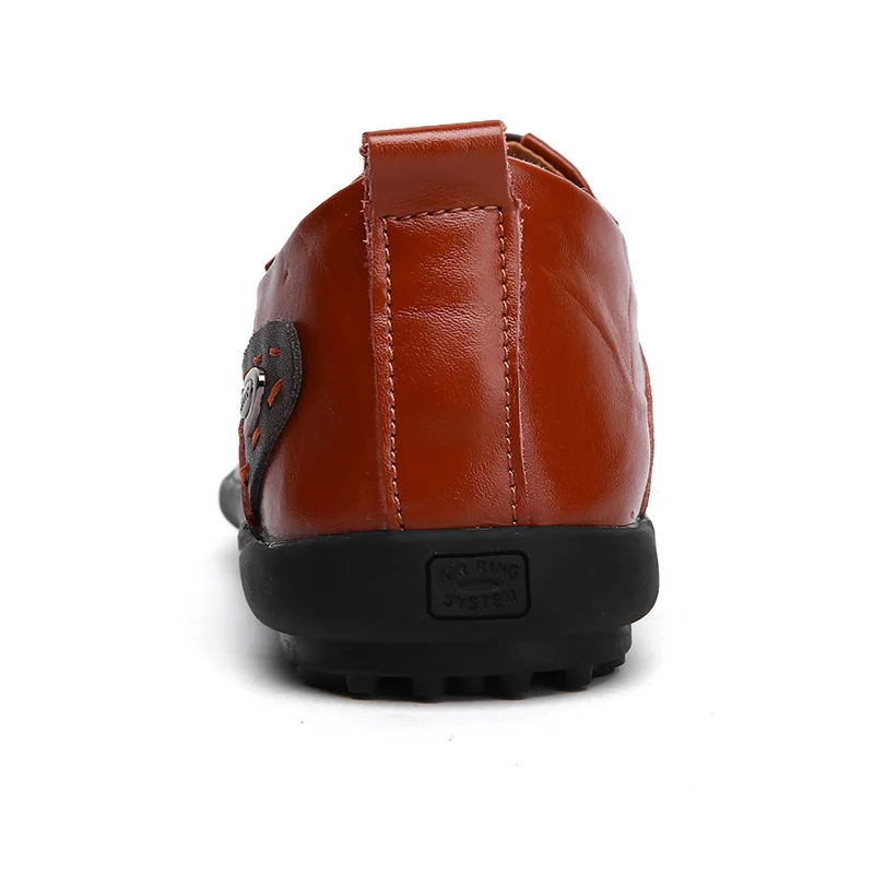 Лоферы мужские из коровьей кожи без шнуровки с мягкой подошвой 38-47 | Обувь