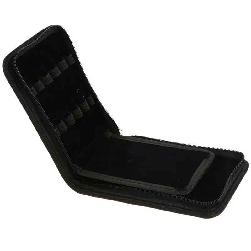 Fountain Pen Roller Brown Leather Binder Case Holder Stationery for 12 Pens |