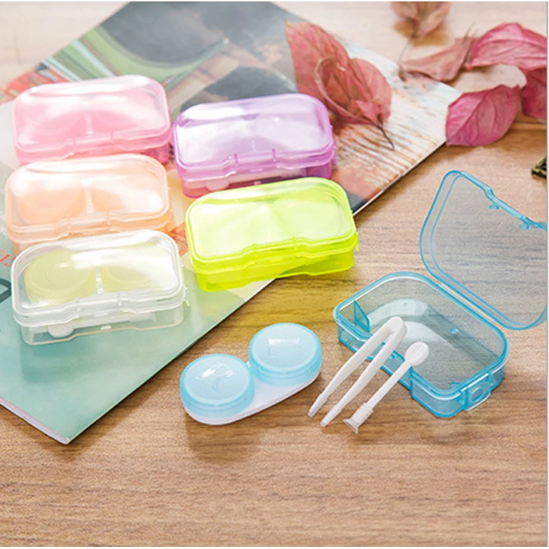 

Contact lens case, candy color, various styles, Eye contact lens case, travel contact lens case, 1 pair