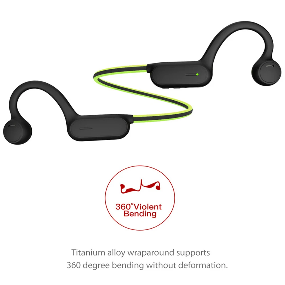 

OPENEAR Wireless Bluetooth Headphones Bone Conduction Headset Waterproof Sweatproof Sport Stereo Earphones