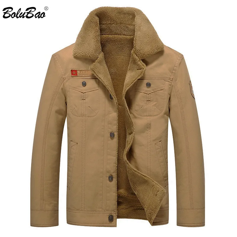 

BOLUBAO Brand Men Military Jackets Men Outdoor Trendy Jacket Coats Winter New Thick Fleece Casual Jacket Outerwear Male
