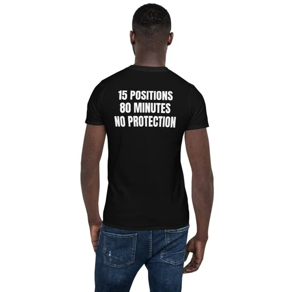 

Funny No Protection Short-Sleeve Men T-Shirt Regular Wear Printed Black T-Shirt