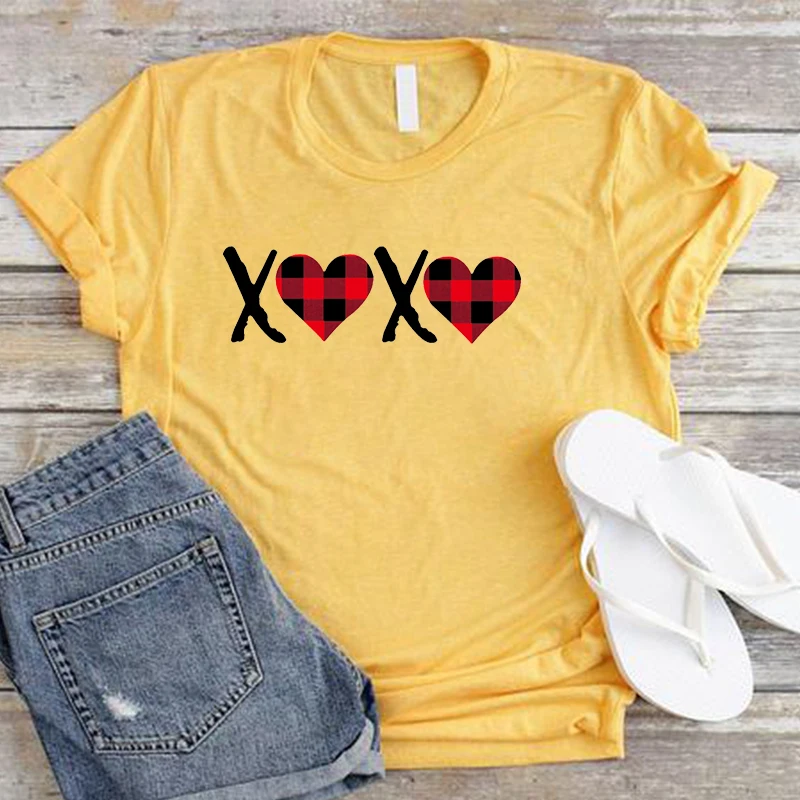 

women shirts print love plus size womens tee sexy shirt Valentine's Day woman clothes pink harajuku tees couple streetwear
