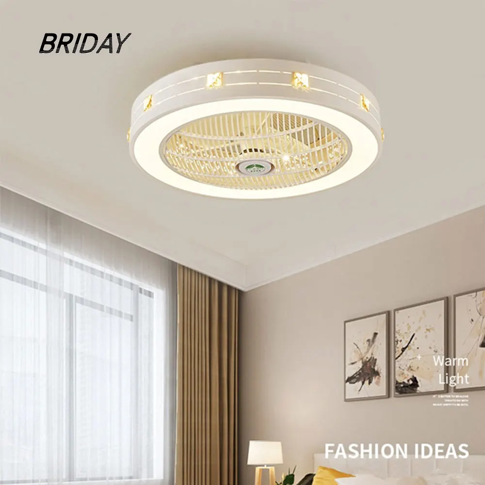 Невидимый светодиодный потолочный вентилятор 50 см лампа для освещения