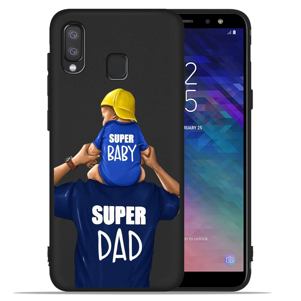 Модный чехол для Samsung Galaxy A50 с надписью Super mom Dad BABY girl A90 A10 A20 A10E A20E A30 A40 A60 A70 M10 M20 M30