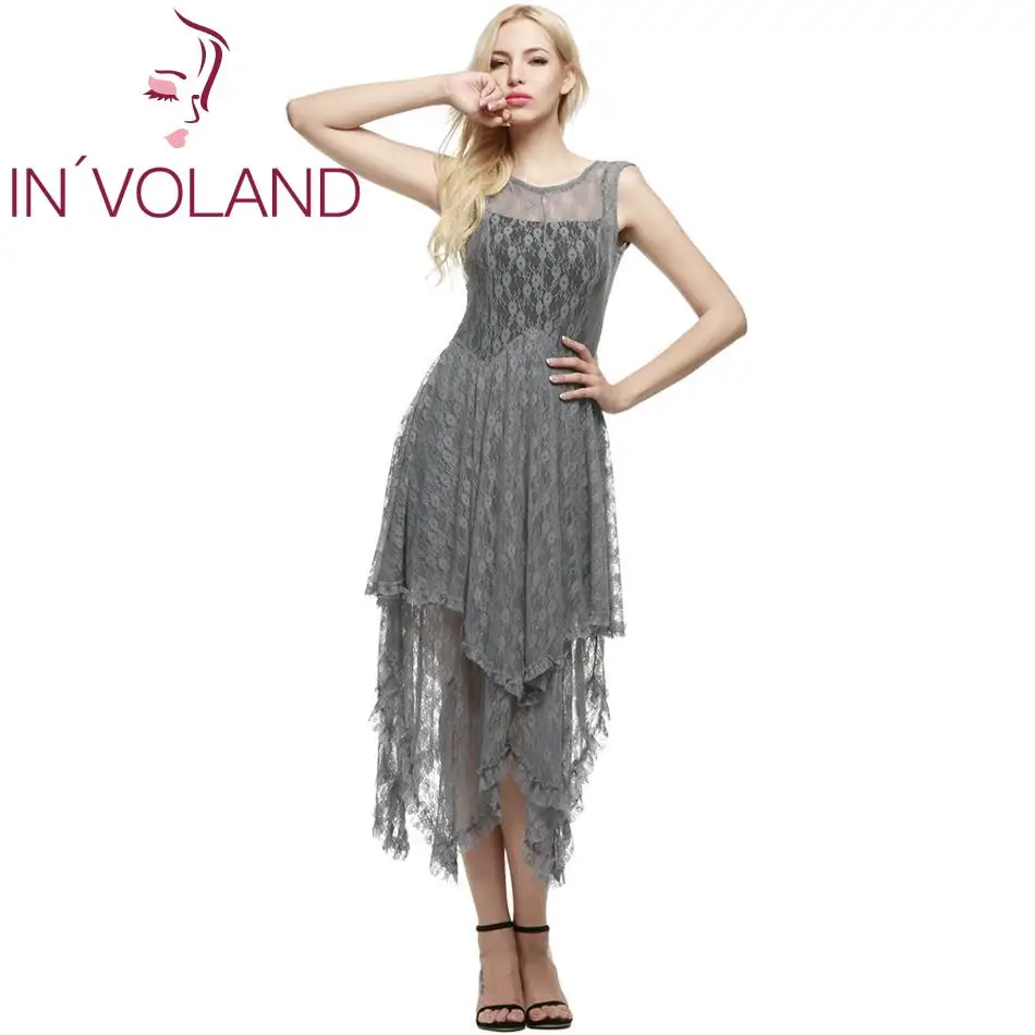 Женское пляжное длинное платье сексуальное прозрачное кружевное Двухслойное