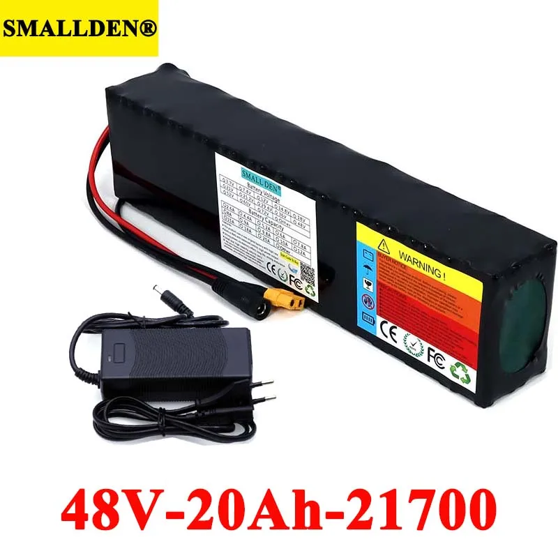 Аккумуляторная батарея SMALLDEN для электровелосипеда 48 В 20 Ач 21700 13S 500 Вт 800 1000