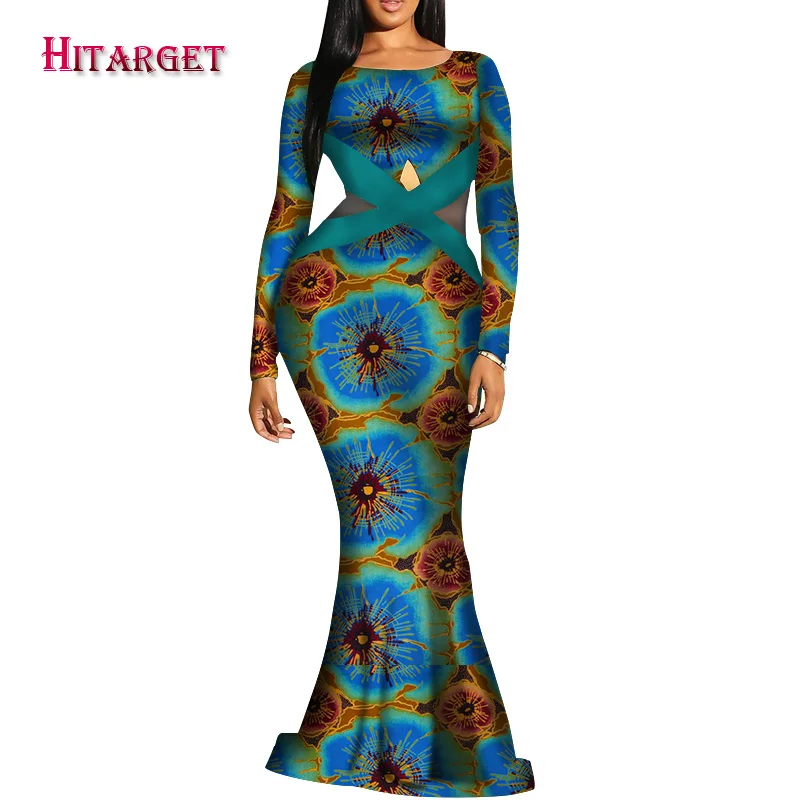 Новинка 2019 африканские платья с принтом воска Анкары для женщин африканская