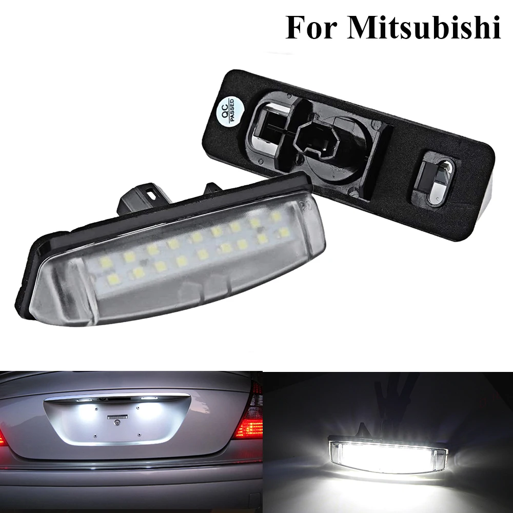 

LED License Plate Light Number Plate Car Lamp Ultra Bright No Error Tail Lights Car Accessorie For Mitsubishi Colt Plus Grandis