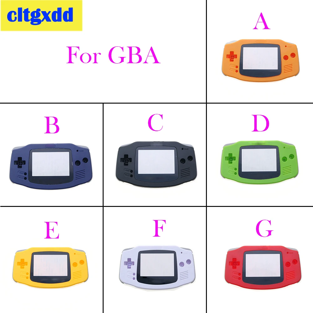 

cltgxdd 1Pcs Housing case cover + screen lens protector + stick sticker for gameboy console advance gba