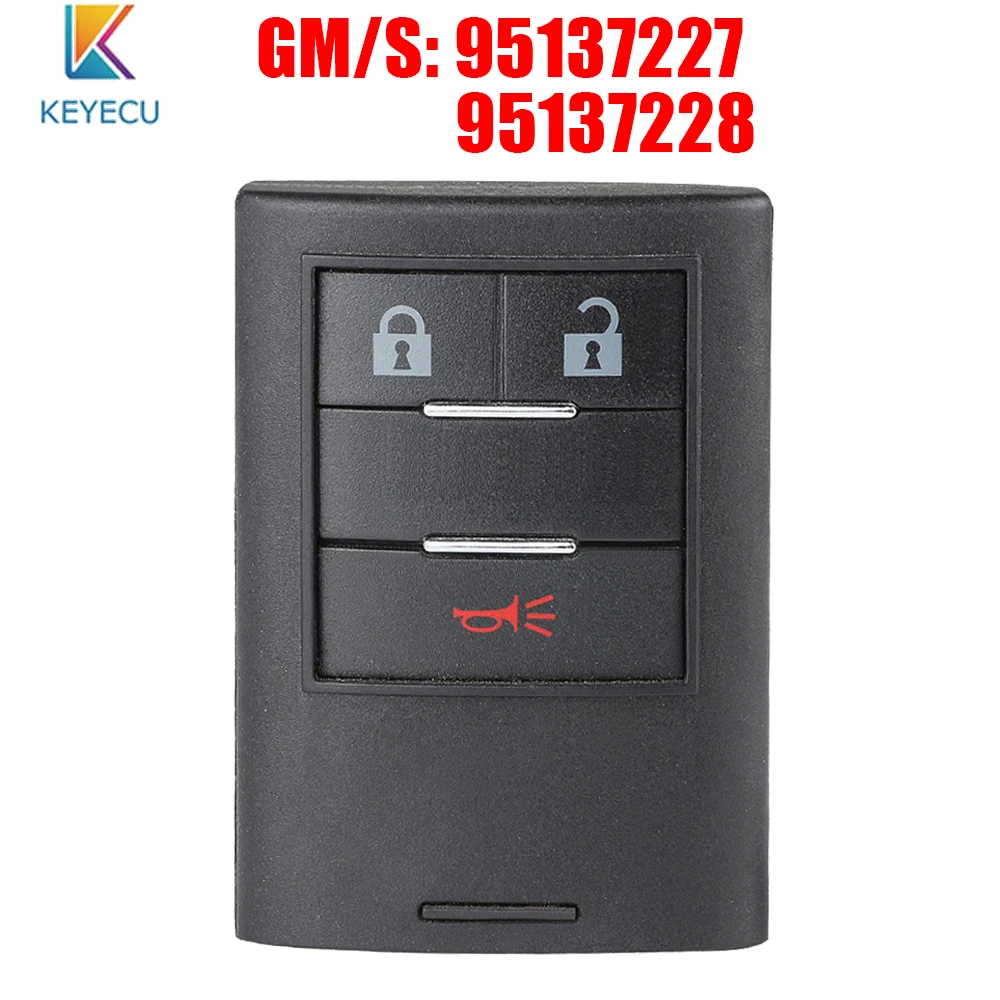 

KEYECU Original 95137227 or 95137228 Keyless Smart Remote Car Key Fob 433MHz PCF7952 for Holden Chevrolet Captiva 2016 2017 2018