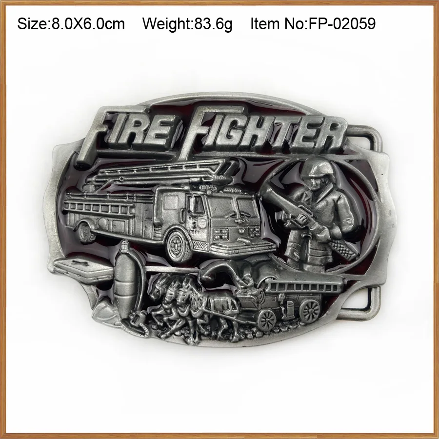 BuckleClub Ретро цинковый сплав пожарный Джинсы подарок ковбойский ремень пряжка