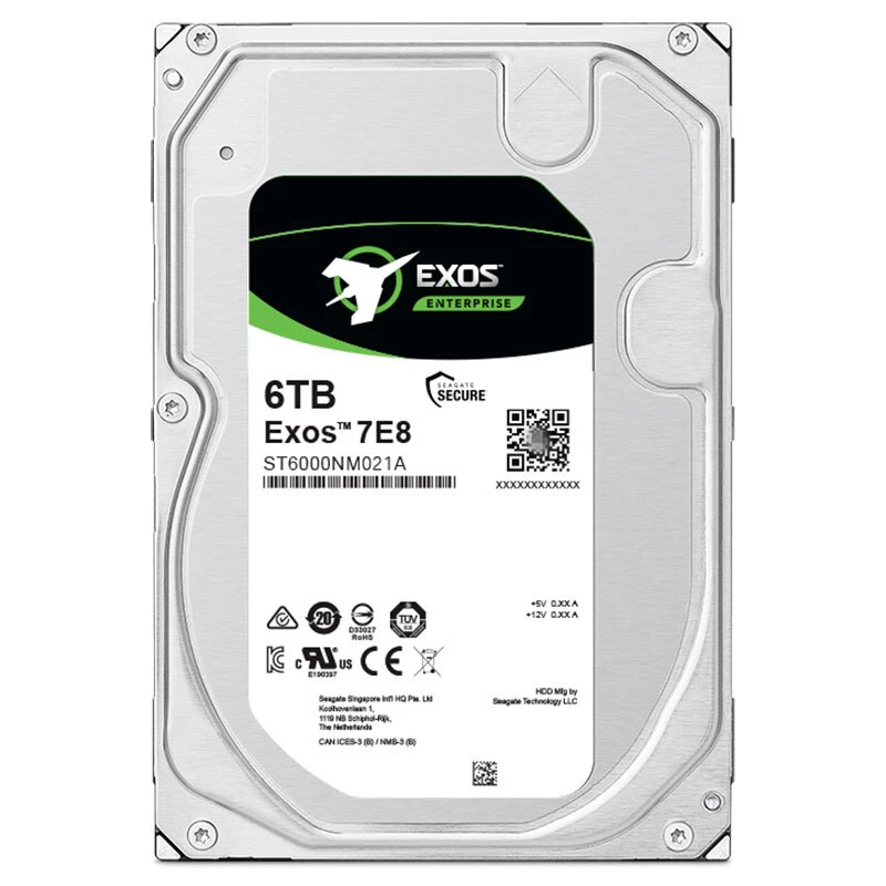 Внутренний жесткий диск Seagate 3 5 дюйма Exos 7E2 Enterprise 1 ТБ 4 6 8 10 12 16 18 SATA HDD 7200 об/мин