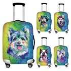 Радужный защитный чехол для багажа Nopersonality с собакой, Бишон, Йорк, эластичный чехол для костюма, чехол для чехла с пылезащитной тележкой