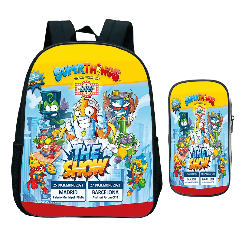 

Superthings Series 8 Backpack 2pcs Set Kazoom Kids Kindergarten Rucksack Children Superzings Backpacks Cartoon Bookbag Mochila