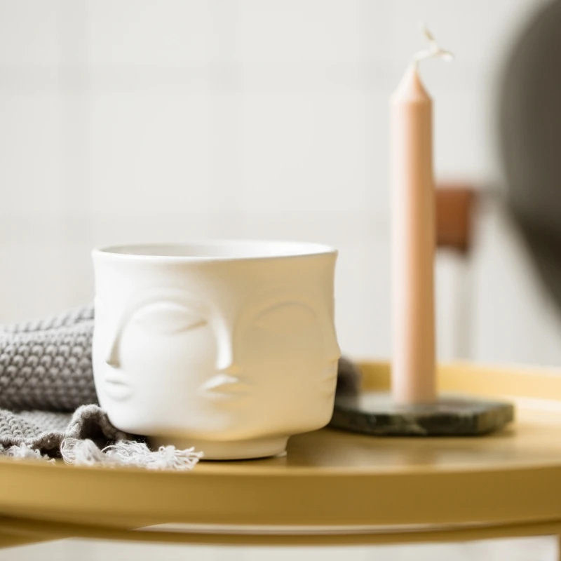 Скандинавская керамическая Цветочная композиция с покрытием ваза лицевой