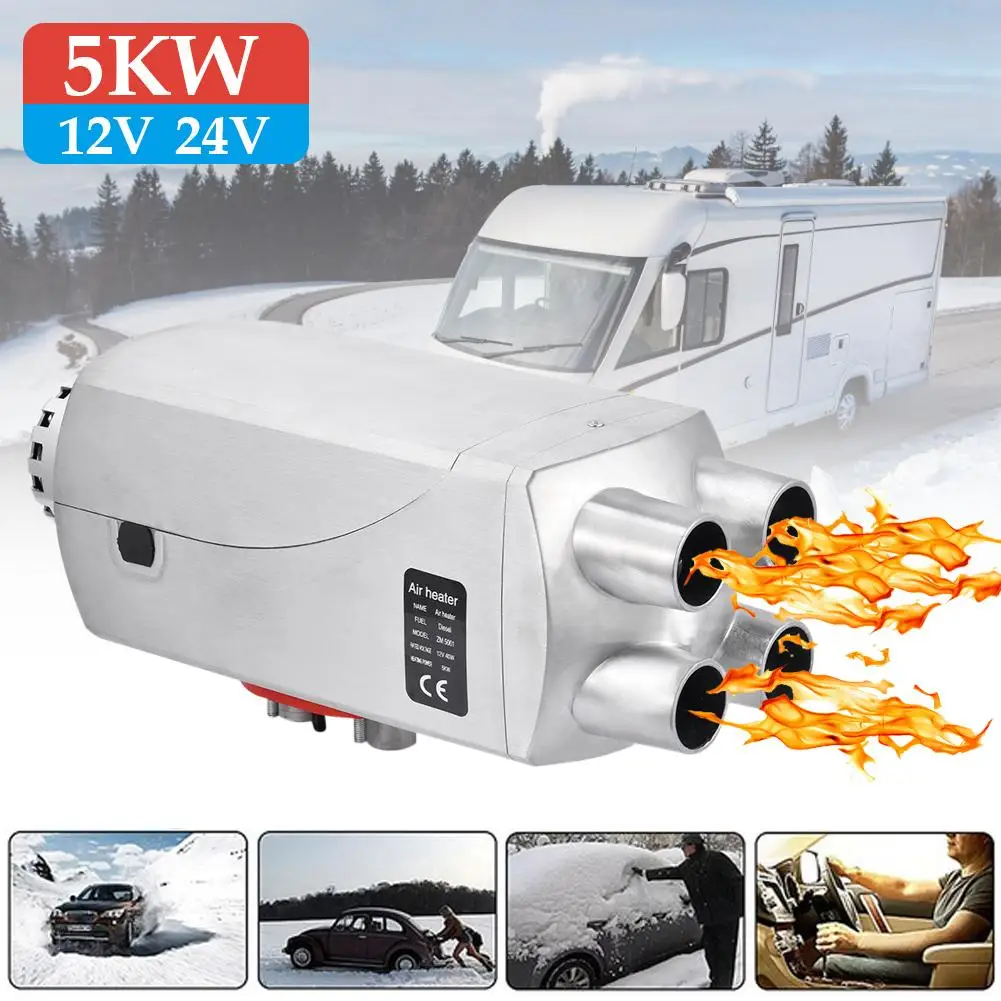 

24V/12V Car Parking Heater 5kw Air Diesels Heater Auto Heater For RV Motorhome Trailer Trucks Boats Heater With LCD Display