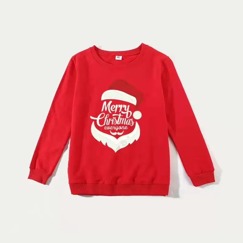 Christmas Sweaters Autumn Family Matching Outfits Daddy Mommy and Me Xmas Sweatshirt Clothes Father Mother Children Cotton Tops