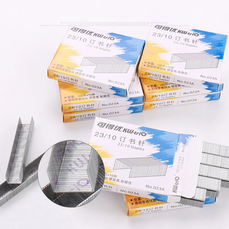 Сверхмощный степлер скобы 23/10 1000 Граф/коробка школьные серебряные металлические