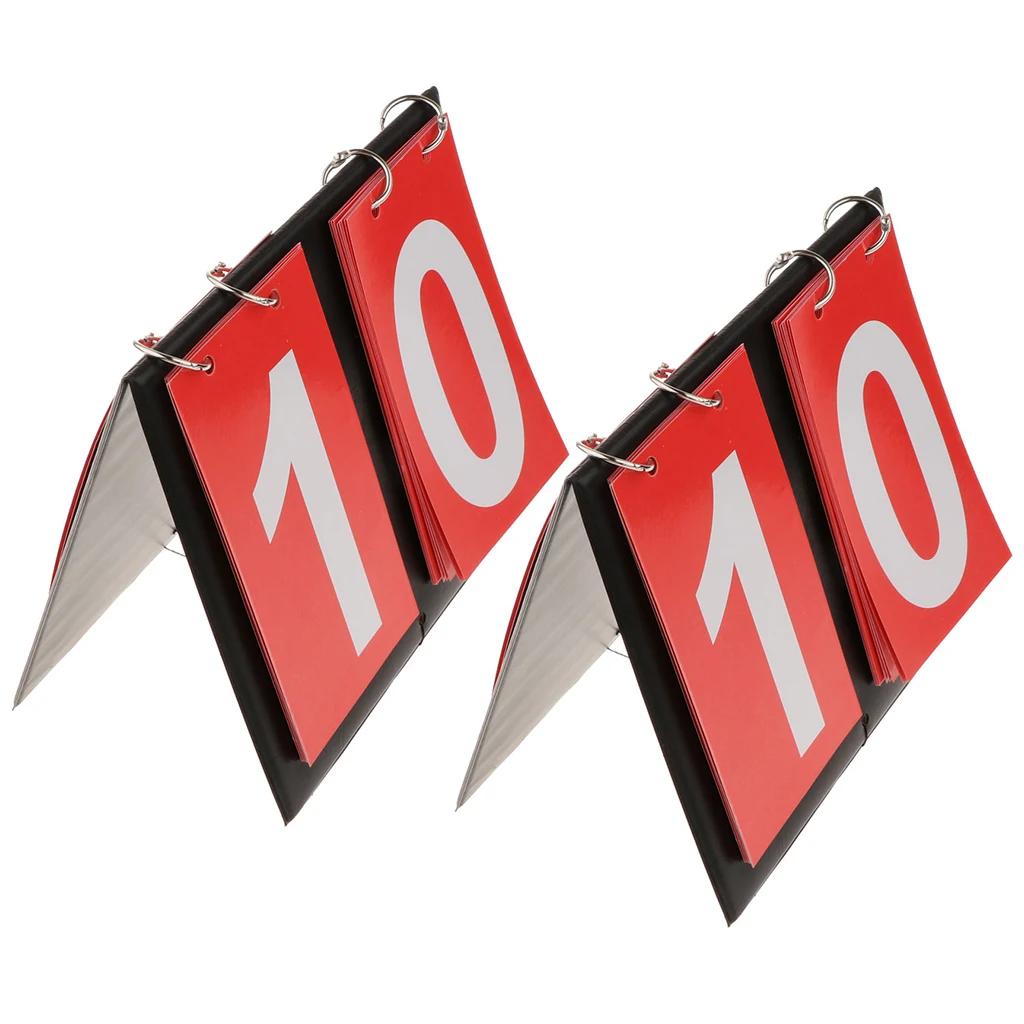 2 шт. портативное табло счет Хранитель Портативный цифровой Спорт Флип оценка