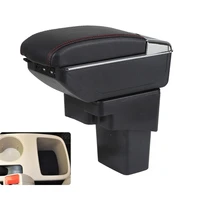 armrest storage box for hyundai solaris 2011 2016 verna avega grand central console container double layer usb charging ports