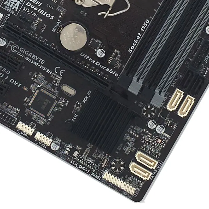 Настольная Материнская плата GIGABYTE GA-B85M-DS3H LGA1150 DDR3 i3 i5 i7 USB3.0 Micro-ATX | Компьютеры и