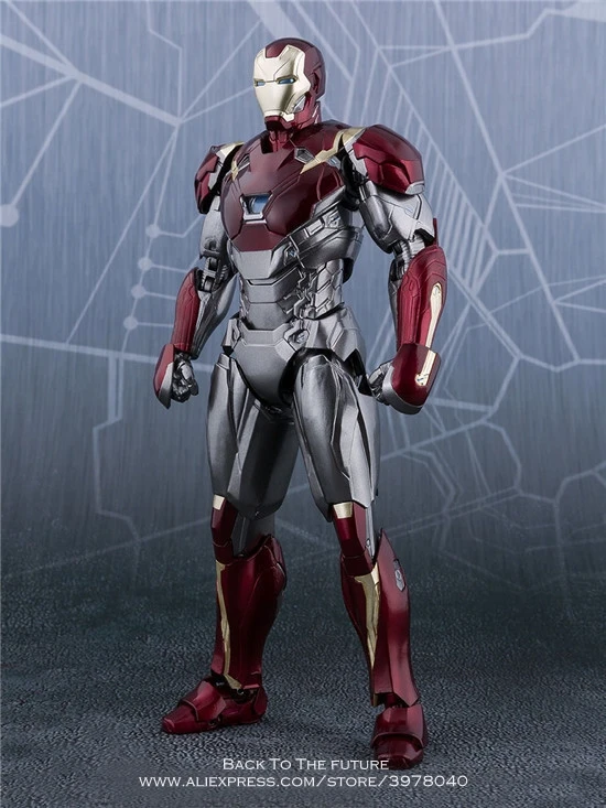 Disney Marvel Avengers Железный человек Марка 47 15 см аниме мини-украшения коллекционная