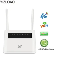 yizloao 4g cpe wifi antenna unlock modem mobile wifi hotspots wireless broadband with sim card slot with 6000mah battery