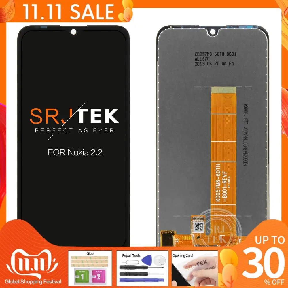 5 71 ''для Nokia 2.2 LCD N2.2 Touch для дисплей дигитайзер в сборе стеклянный сенсор