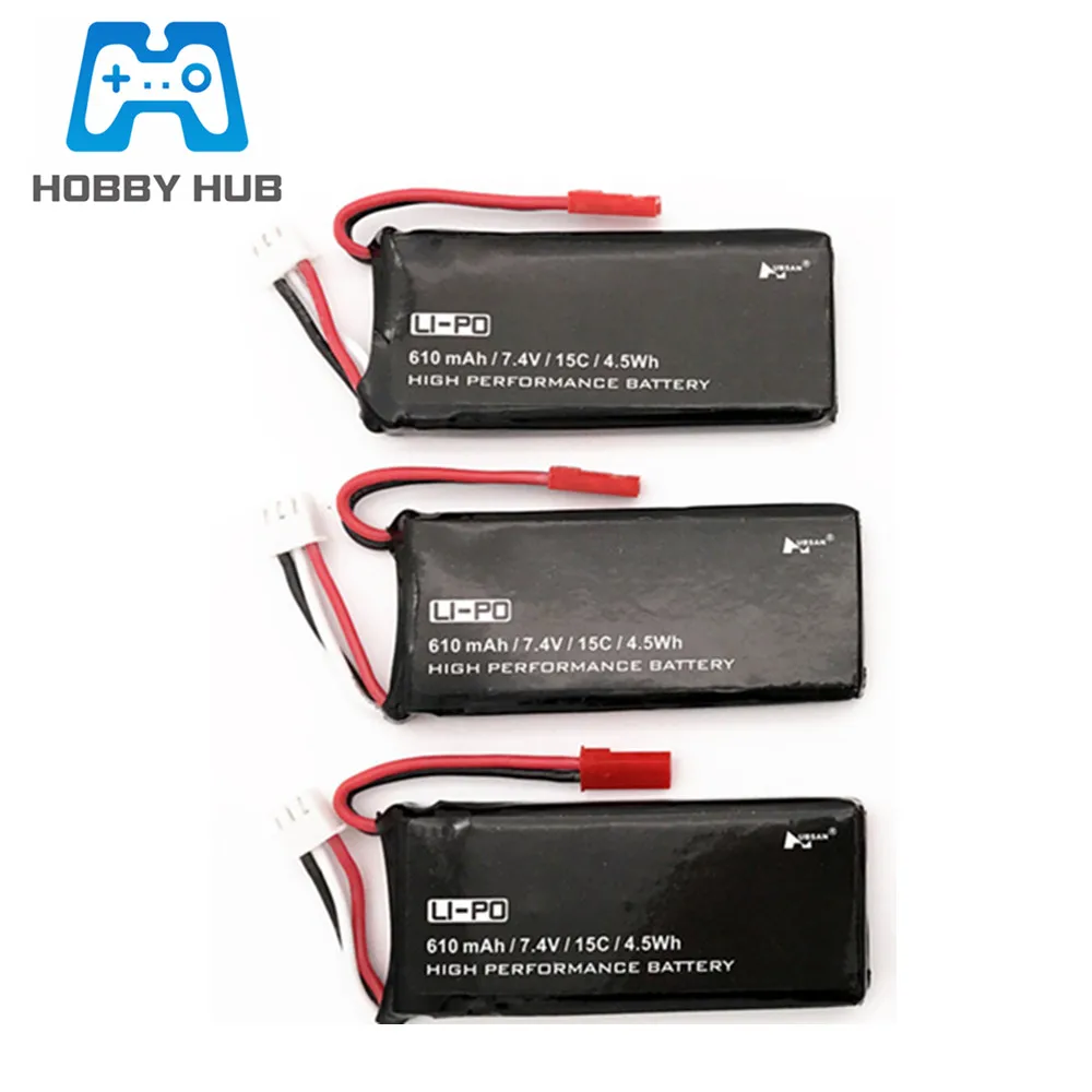 Оригинальный X4 H502S H502E 7 4 V 610mAh литий полимерный аккумулятор 15C 4.5WH батарея 2S JST