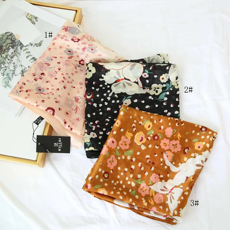 Шарф-бабочка женский Шелковый квадратный 180 х90 см |