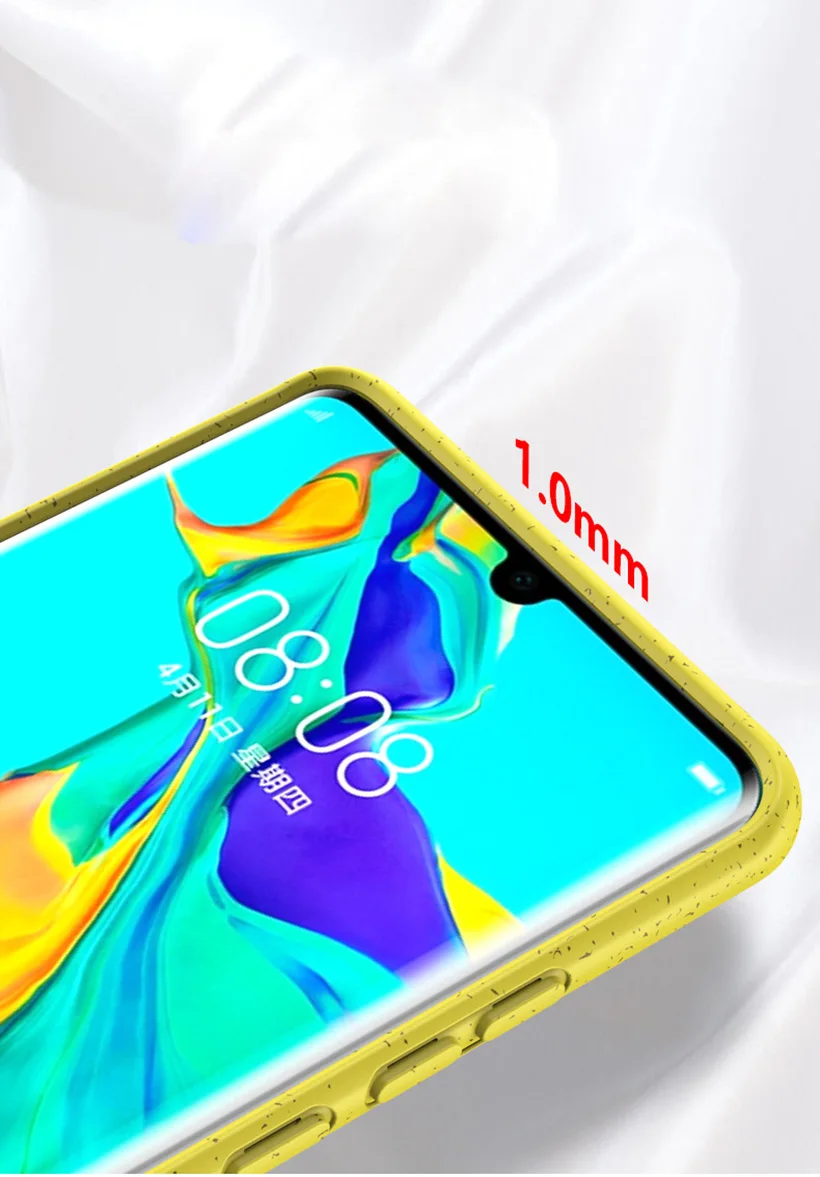 Биоразлагаемый гибридный мягкий ТПУ чехол для телефона huawei P30 LITE Pro |