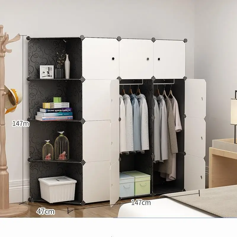 MODEL L Для спальни Penderie Meuble Range Armario De Almacenamiento Armadio Guardaroba Mueble Closet Guarda Roupa шкаф для одежды - Цвет: MODEL L