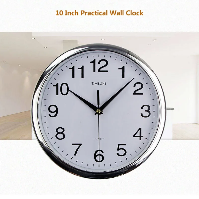 Классические винтажные круглые Настенные часы современные пластиковые