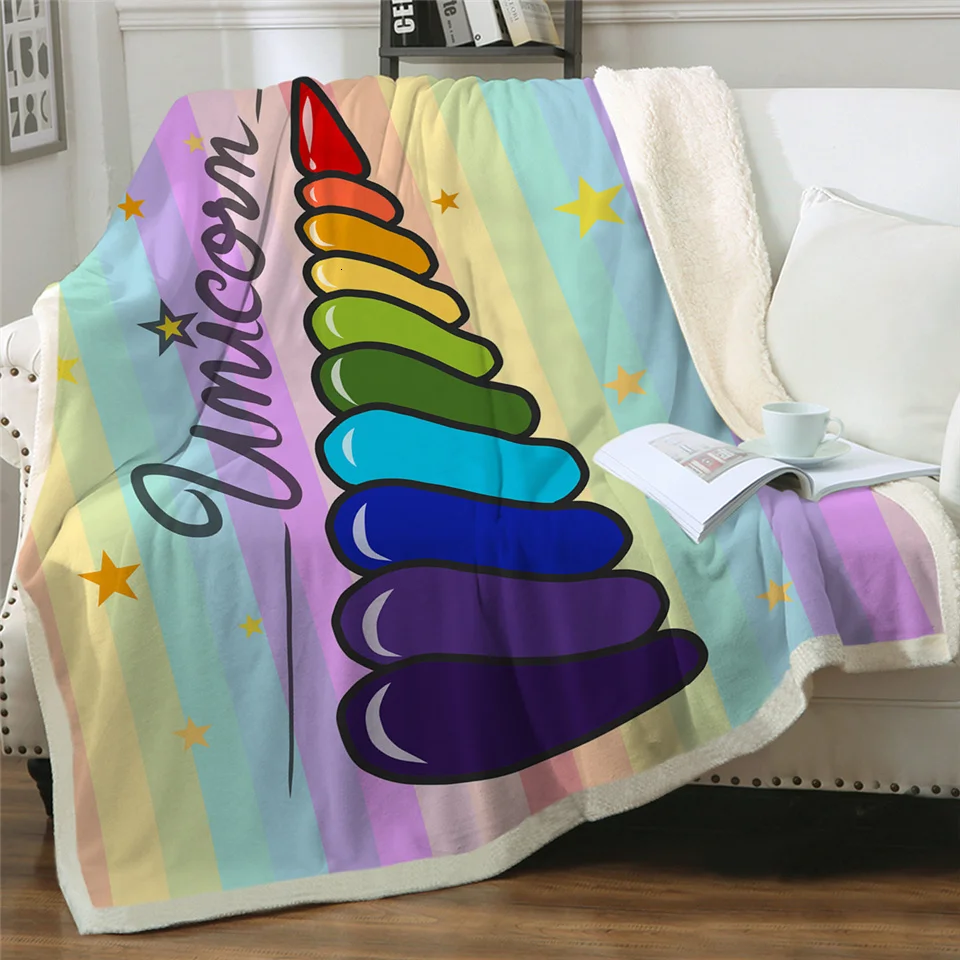 BeddingOutlet одеяло с рисунком единорога, детское одеяло с цветочным рисунком, мягкое плюшевое покрывало для девочки, тонкое одеяло, Прямая поставка