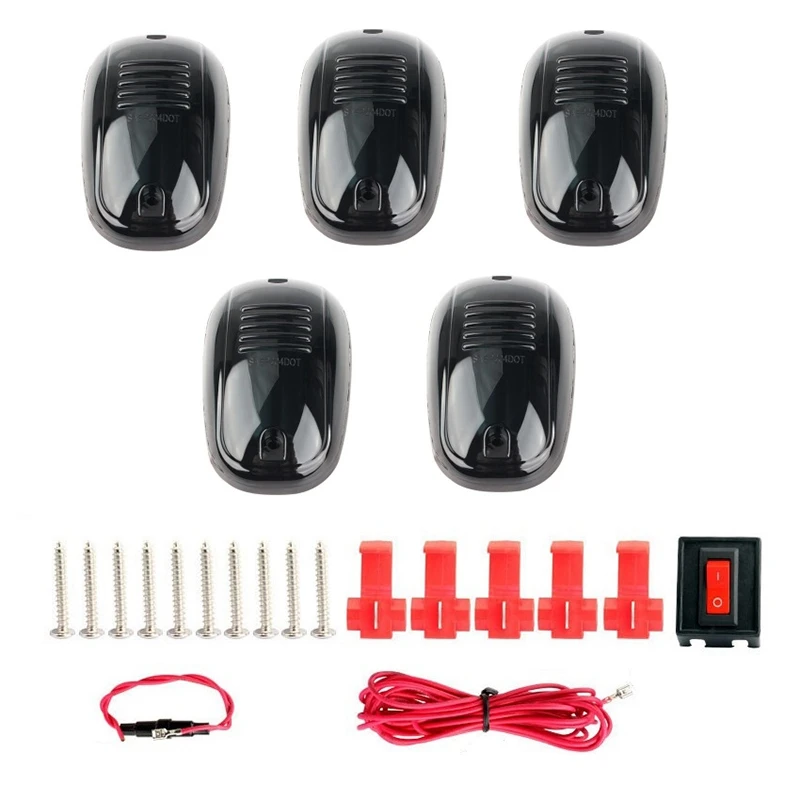 

Крыше кабины маркер рабочий светильник Чехлы топ светильник 12 светодиодный для 2003-10 Dodge Ram 1500 2500 3500 2011-2018