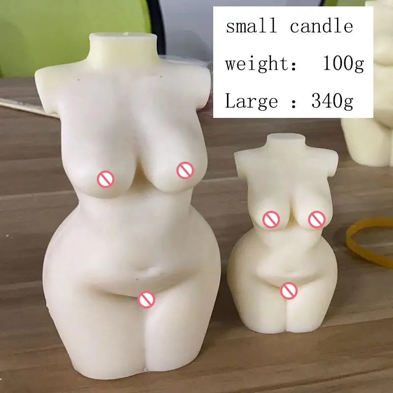 15cm пухлый женского тела лампы в форме свечи прессформы жира для формы телесного
