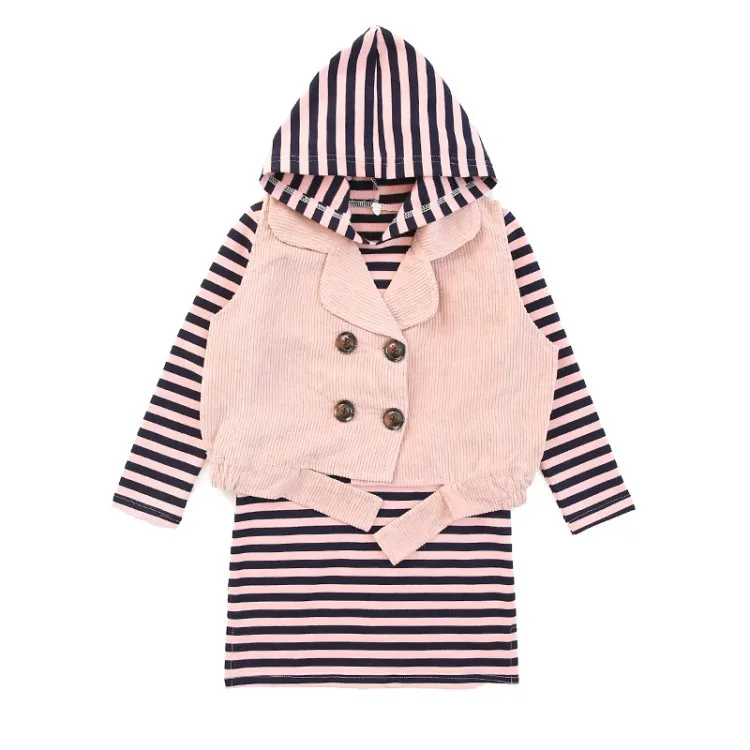 Весенне-осенняя повседневная одежда для девочек комплект из 2 предметов